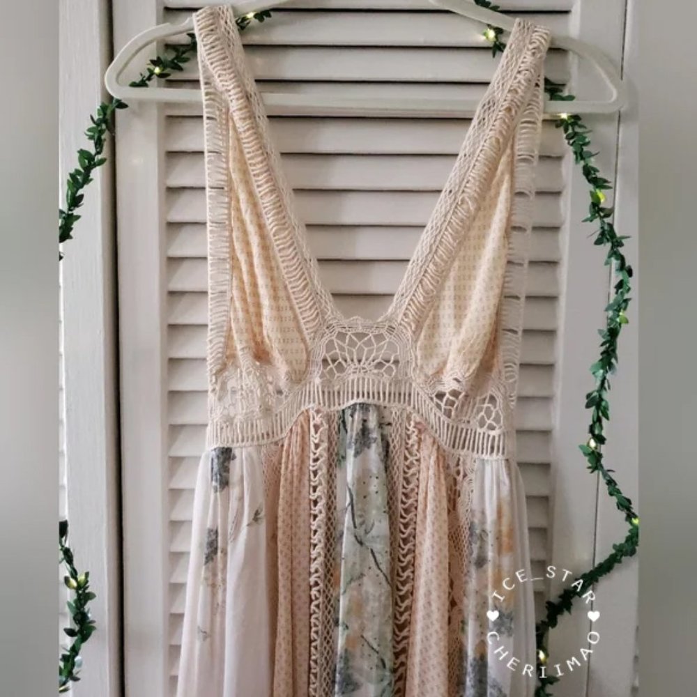 Free People RARE HTF Queen of the Sun Maxi Dress - Picture 6 of 16